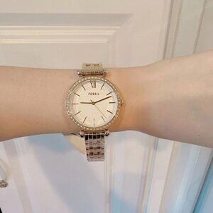 Fossil BQ3498 Tillie Three-Hand Gold-Tone Stainless Steel Watch